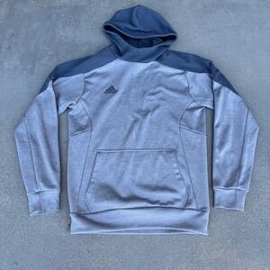Adidas‎ Mens Grey Two Tone Fleece Lined Hooded Sweatshirt Size Small Hoodie